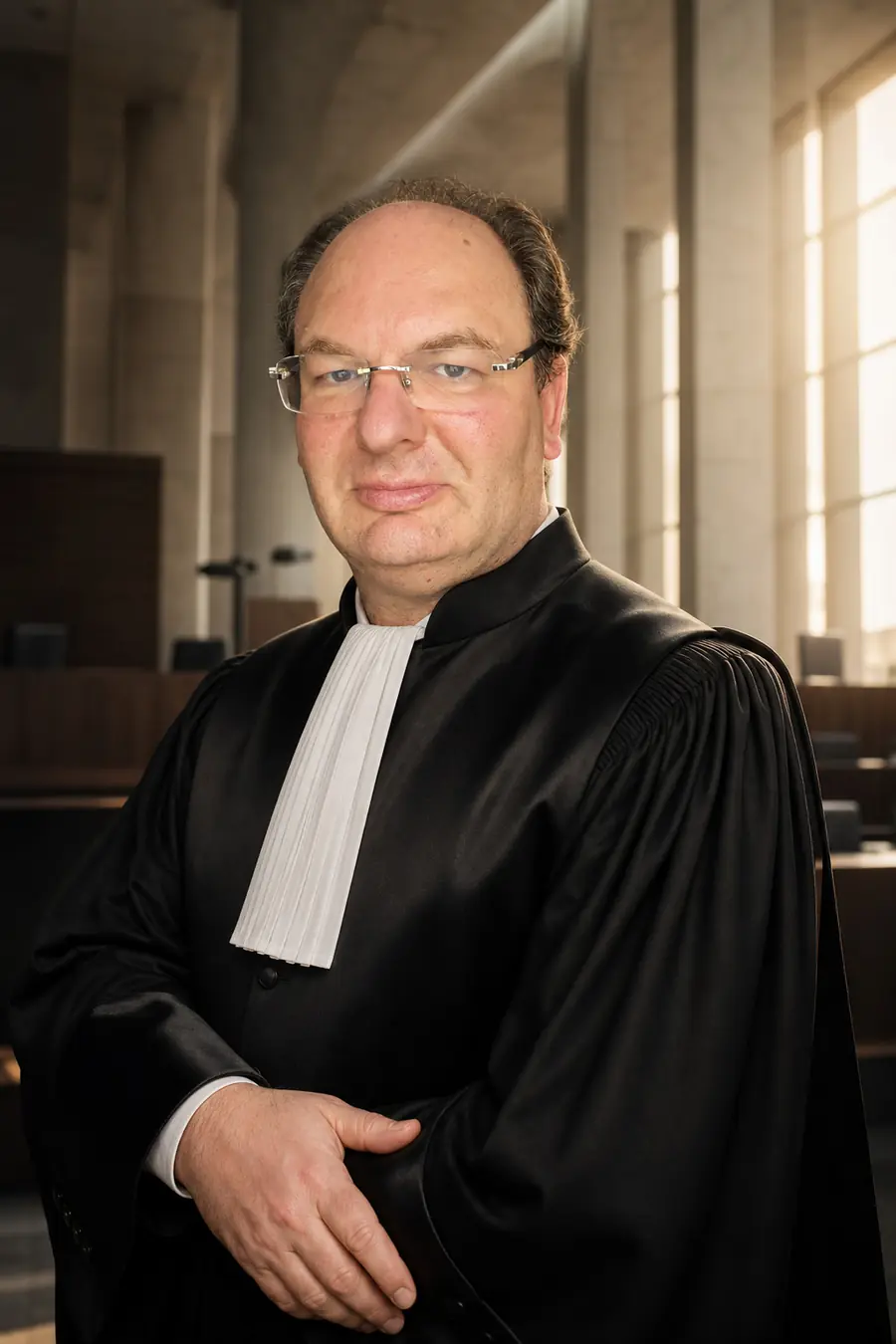 Maître Yann Gré, avocat en robe, intervenant en contestation de saisie immobilière